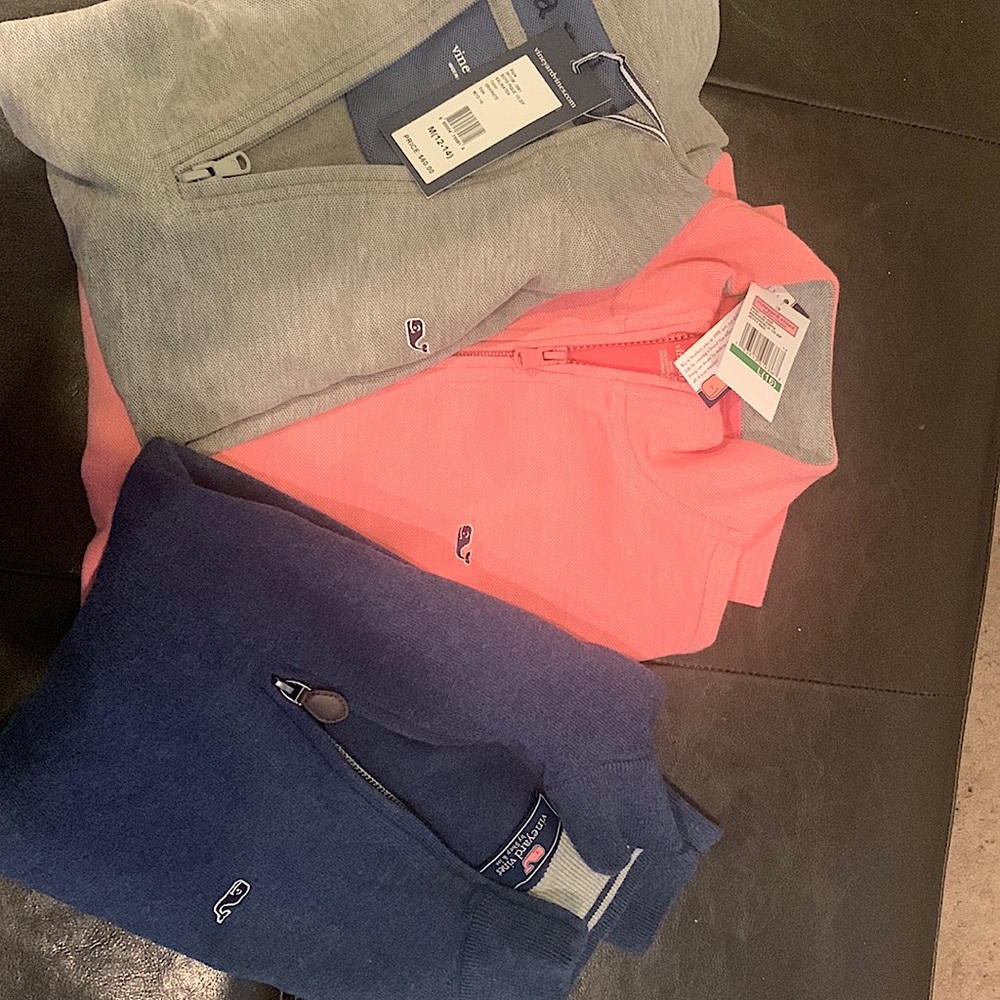 3 Vineyard Vines 1/2 Zip Sweaters